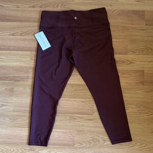NWT Athleta Maroon Leggings